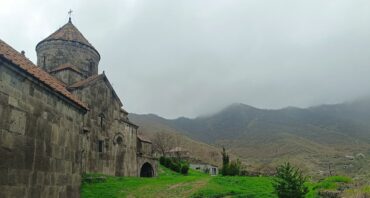 Haghpat Monastery on a forested plateau above the Debed river canyon, northern Armenia