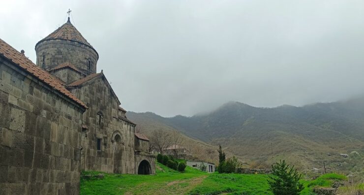 Haghpat Monastery on a forested plateau above the Debed river canyon, northern Armenia