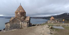 Lake Sevan day trip from Yerevan with blue water and Sevanavank monastery