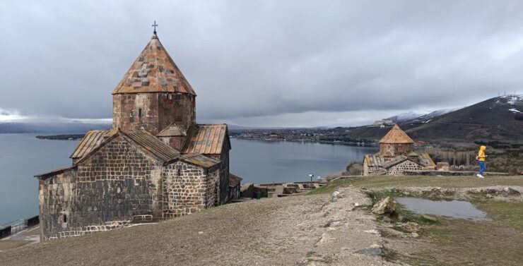 Lake Sevan day trip from Yerevan with blue water and Sevanavank monastery